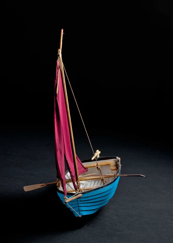 Reproduction maquette barque bisquine bretonne