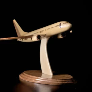 Boeing 737-800 miniature en bois