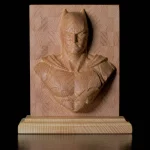 Buste décoration Batman en bois